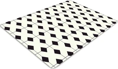 Produktbild von Stuhlunterlage Bürostuhlunterlage 120 cm x 90 cm Bodenmatte Bürostuhlunterlage - Geometrisches Muster