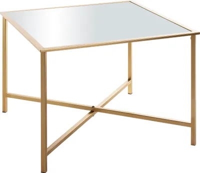 Zdjęcie produktu dla HAKU stolik pomocniczy/stolik kawowy w kolorze złotym – metal, lustro 5 mm, szer./wys./gł.: 60x45x60 cm