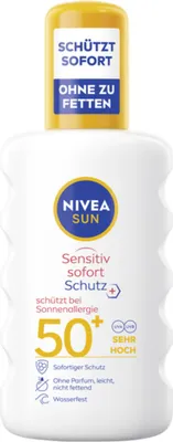 Produktbild von NIVEA SUN Anti Sonnenallergie Spray Sensitiv sofort Schutz LSF50+ 200ml