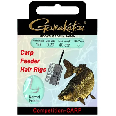 Produktbild von Gamakatsu BKS-3323B Feeder Hair Rig Vorfachhaken, Hakengröße:14