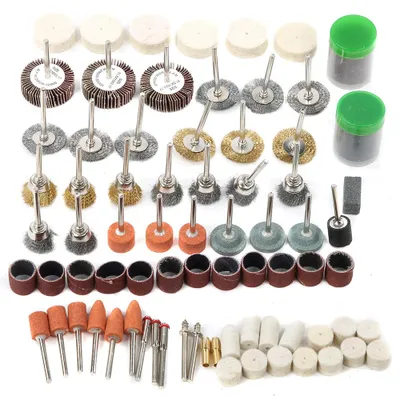 Produktbild von 145-teiliges Drehwerkzeug-Zubehörset für Mini-Bohrmaschine, elektrische Schleifmaschine, Schleifen, Polieren, Schneiden