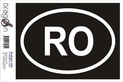Produktbild von Aufkleber / Autoaufkleber - JDM / Die cut / Auto / OEM - Rumänien RO - 160x110mm gold - Heckscheibe / Heckscheibenaufkleber