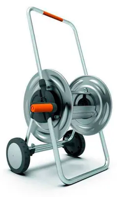 Image de Dévidoir Chariot Métal Metaltank 75 Robustesse Et Mobilité Pour Grand Jardin - Hozelock