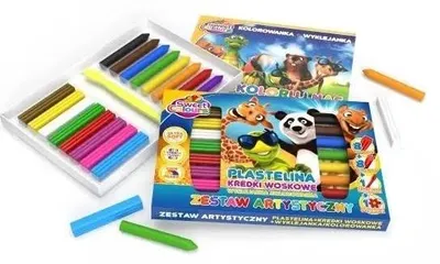 Immagine prodotto di Set plastilina 8 colori + pastelli 8 colori