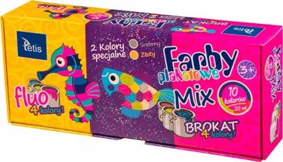 Immagine prodotto di Tetis poster paints 10 colori 20ml.