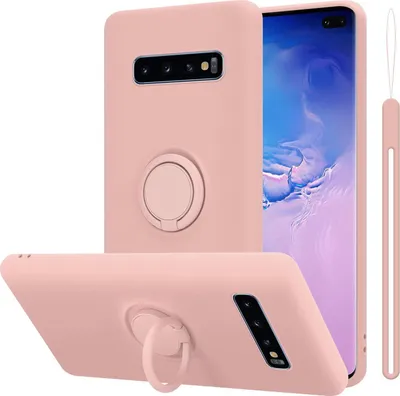 Produktbild von Cadorabo Hülle für Samsung Galaxy S10 PLUS Schutz Hülle in Rosa Handyhülle TPU Etui Case Cover