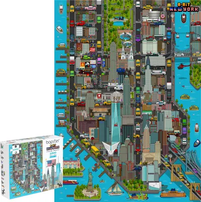 Produktbild von Bopster - Stadtkarte New York Puzzle- 1000 Stücke