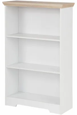 Produktbild von Bücherregal >Nantes< in Eiche Nachbildung / Weiß - 73x113x32cm (BxHxT)