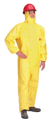 Produktbild von DuPont Schutzoverall Größe XXL gelb Tychem C , Kat. III, Typ 3, 4, 5, 6 - D13395560