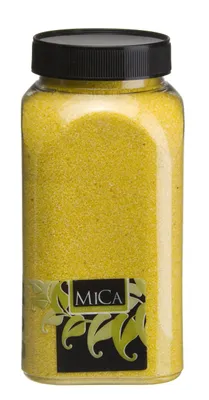 Produktbild von Mica Decorations Dekoration Sand gelb 650 ml 1 kg