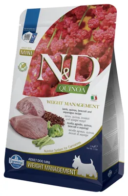 Zdjęcie produktu dla Farmina Pet Food N&D Quinoa, Dorosły, Mini (5 - 10 kg), Jagnięcina, 2,5 kg