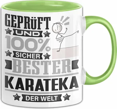 Produktbild von Karateka Geschenk Lustiger Spruch für Karateka Geschenkidee Bester Karateka Der Welt (Grün)
