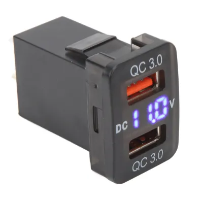 Immagine prodotto di Presa di carica della porta USB, presa di carica della doppia porta USB, adattatore di alimentazione dell'automobile, presa di carica dell'automobile, presa di carica dell'automobile, presa di presa di corrente dell'automobile