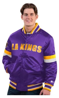 Obrázok produktu pre Bunda STARTER Los Angeles Kings DIVE PLAY Varsity Satin - M