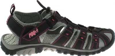 Produktbild von Dámské sportovní sandály PDQ se zapínáním na knoflík a suchý zip DF410 (39 EU) (Black/Pink)