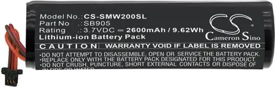 Produktbild von TECHTEK Akku Kompatibel mit [Shure] MXW Handheld Transmitter, MXW2 Handheld Transmitter Ersetzt 95A35233, für SB905