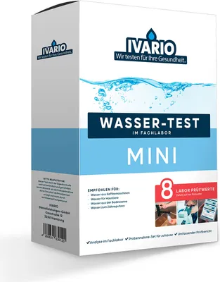 Produktbild von Ivario Mini Wassertest, Test für 8 Trinkwassergefahren