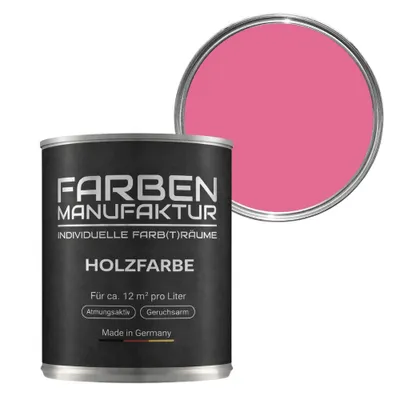 Produktbild von Holzfarbe Wetterschutzfarbe Holzlack Holzschutzlack Holzdecklack Trendfarbe 1L - Pink