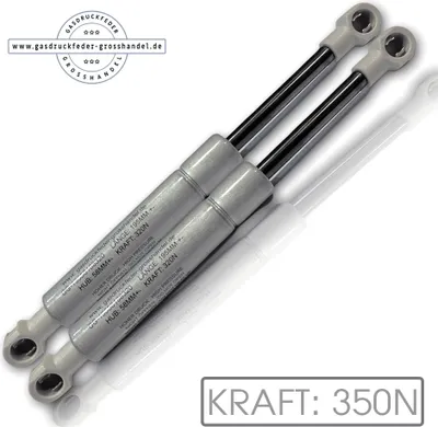 Produktbild von 2x Gasdruckfeder Kesseböhmer LIFT-O-MAT 350N Ersatz Gasdruckdämpfer Liftomat