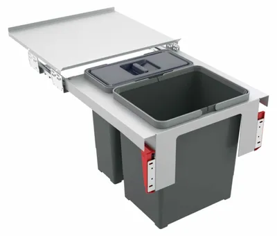 Image de FRANKE Trieur de déchets 30 (12+18) litres GARBO 45-2 à partir d'une largeur d'armoire de 45 cm