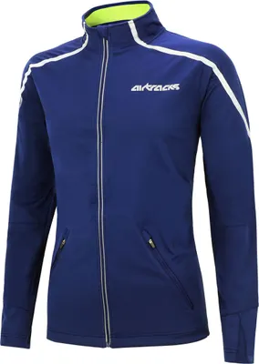 Produktbild von Airtracks Herren Thermo Laufjacke AirTech Blau XL / Softshell, Funktions Jacke für die kalte Jahreszeit Herbst-Winter