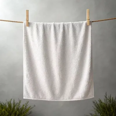 Produktbild von Handtuch 50x100 cm ca. 450 g/m² Zwirnfrottier weiß