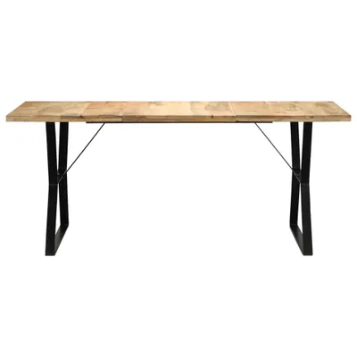Image de vidaXL Table de salle à manger 180 x 90 x 76 cm en bois massif de manguier