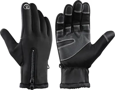 Produktbild von Touchscreen Thermo Handschuhe Herren Damen Fahrradhandschuhe Außen Winter Wasserdicht Winddicht Skihandschuhe, M