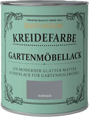 Produktbild von Rust-Oleum Kreidefarbe 750 ml Anthrazit Gartenmöbellack