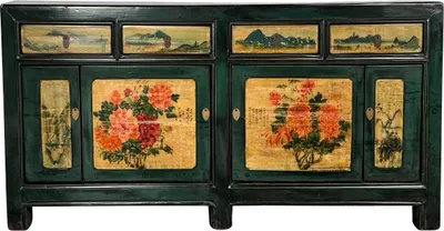Produktbild von Fine Asianliving Chinesische Kommode chinesisches Sideboard chinesischer Schränke China Möbel Schrank Orientalischer Asiatischer 176x85x45