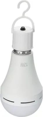 Image de 1pcs Ampoules LED d'urgence multifonctionnelles rechargeables 12W 60W équivalent 6000K Lumières d'extérieur suspendues pour les pannes d'électricité, le camping et les fêtes de jardin--E26/E27, AC100~240V