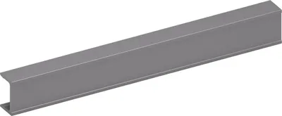 Produktbild von ITALIANA FERRAMENTA Bremsklappenhalter KIARO Abdeckprofil, Alu grau