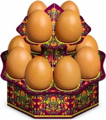 Produktbild von Tablett für 12 Ostereier Osterdekoration Ostereierhalter