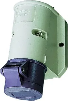 A product shot of a wall-mounted electrical connector.
