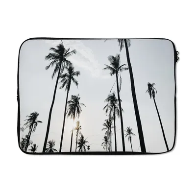 Produktbild von MuchoWow® Laptop Hülle 13 Zoll Palmen - Sommer - Tropisch Laptoptasche - Laptophülle - Sleeve - Rundumschutz