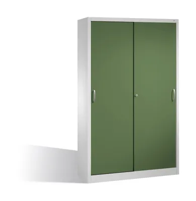 Produktbild von Werkzeugschrank 204900S10076 4 Böden 1950x1200x400mm lichtgrau/resedagrün