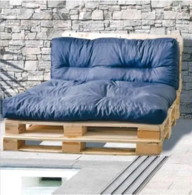 Produktbild von Paletten RÜCKENKISSEN 118 x 38 x 8/13 cm Outdoor Wasser und Schmutzabweisend