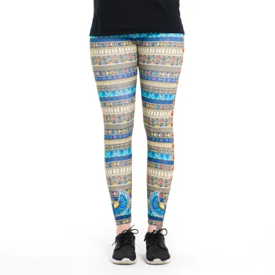 Produktbild von cosey - bedruckte bunte Leggins (Einheitsgröße) - Design Scarabäus