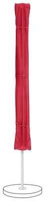 Produktbild von Suncomfort by Glatz Sonnenschirm Mittelstockschirm Balkonschirm Flex Roof, 195x140cm, rechteckig, Farbe rot - Aurora red