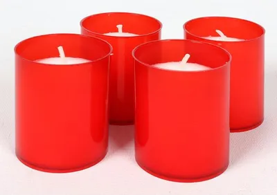 Image de Lampe de cimetière en plastique 50g d5x6cm 4pcs
