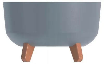 Image de nabbi Pot en plastique sur pieds DGRL240L 23,5 cm - gris clair