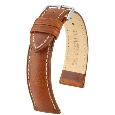 Produktbild von Hirsch Uhrenarmband Boston L goldbraun 18 mm