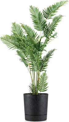 Produktbild von HowHomely | Pflanzkübel Azalea - 35 cm - Schwarz Beton - Blumentöpfe, Wetterfest, Modernes Design
