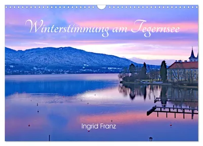Produktbild von Winterstimmung am Tegernsee (Wandkalender 2027 DIN A3 quer), CALVENDO Monatskalender