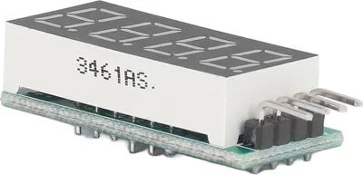 Zdjęcie produktu dla 4-cyfrowy 7-segmentowy cyfrowy moduł wyświetlacza LED Moduł I2C Interfejs DC 5V/3.3V DM43B04