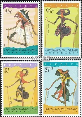 Produktbild von Briefmarken Kokos-Inseln 1994 Mi 325-328 (kompl.Ausg.) postfrisch Stabpuppen