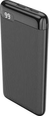 Produktbild von Setty Powerbank akku 10000 mAh LCD Bildschirm SPBL-10 schwarz USB, USB-C für iphone, samsung, lg, xiaomi + microUSB Kabel power bank