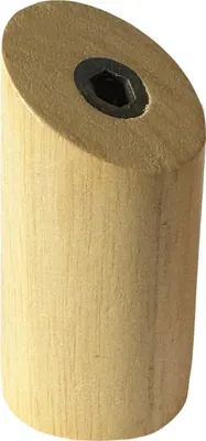 Produktbild von Set mit 6 Kleiderhaken (Garderobe) aus Holz, Gummibaumholz