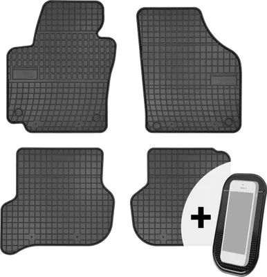 Image de Tapis de sol en caoutchouc pour voiture Tapis de sol pour voiture Set de 4 pièces - convient à la VW Golf Plus 2005-2014