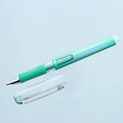 Image de Roller à encre gel Pentel HybridGel Grip DX vert métallique 0,5 mm